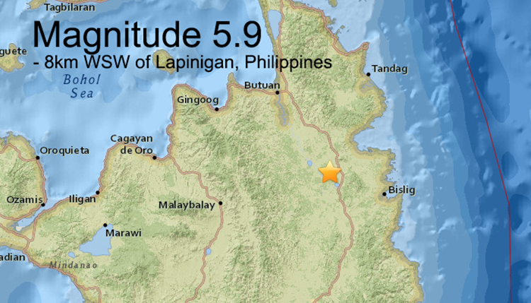 Magnitude 5.9 Earthquake