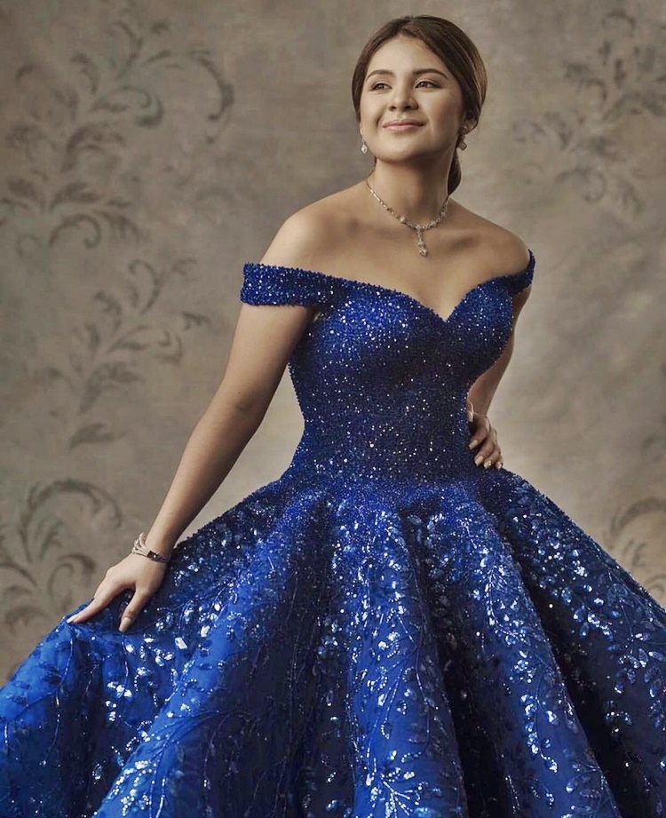 michael cinco blue gown