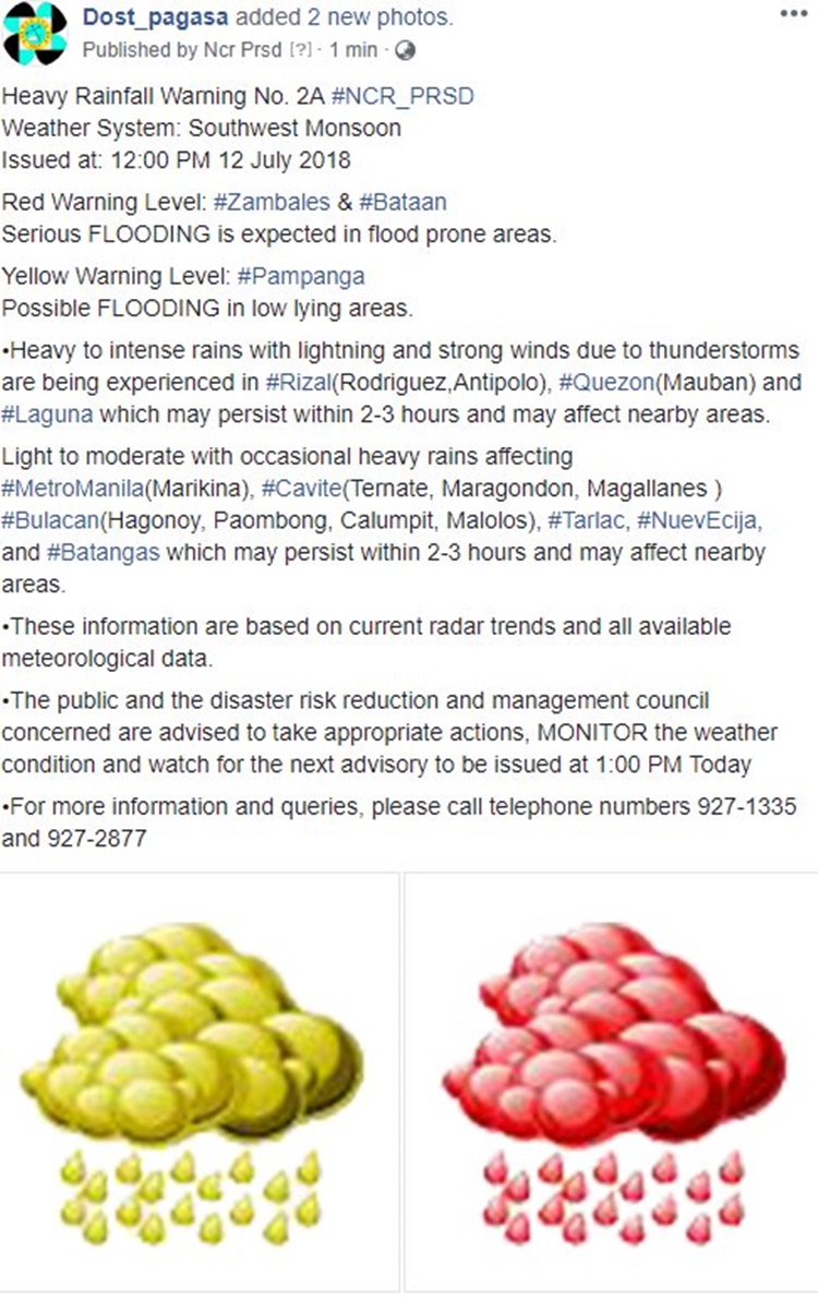 pagasa-issues-red-yellow-rainfall-warning-in-these-following-areas