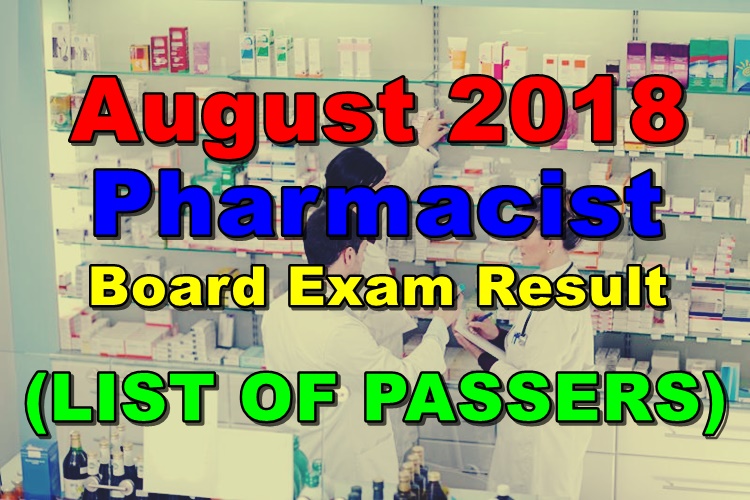 August 2018 Pharmacist Board Exam