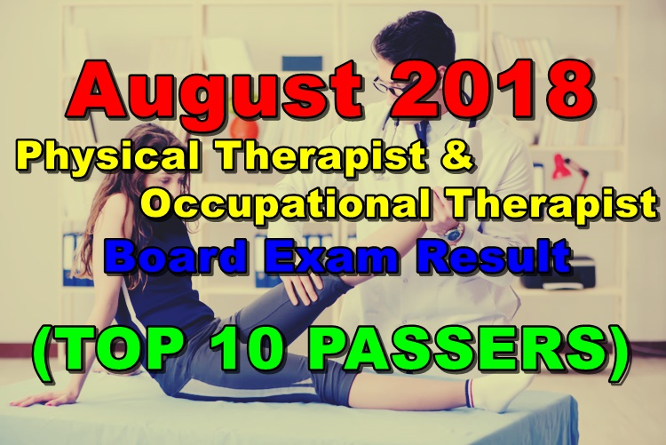 August 2018 Physical & Occupational Therapist Board Exam