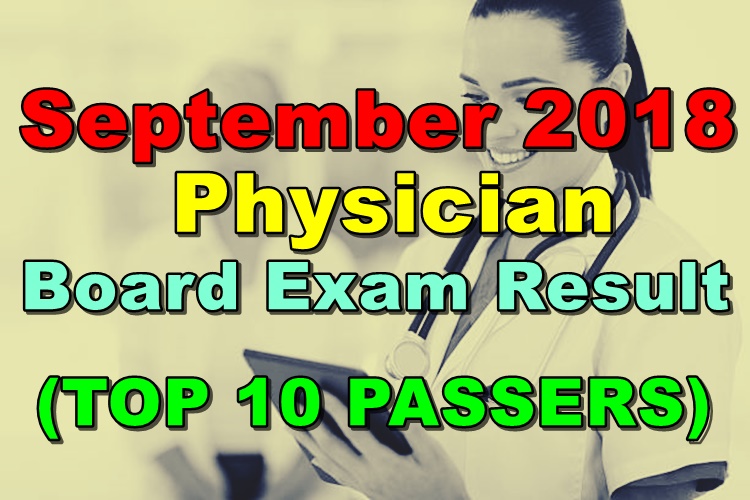 September 2018 Physician Board Exam