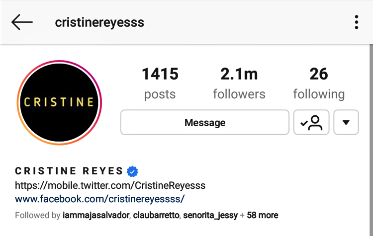 Cristine Reyes Deletes Khatibi