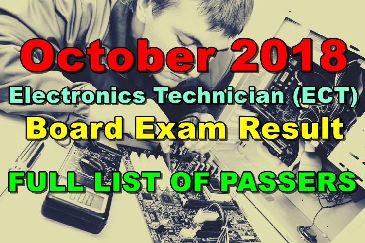 Electronics Technician (ECT) Board Exam Result