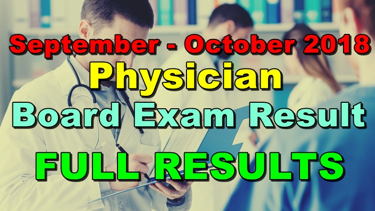 Physician Board Exam Result