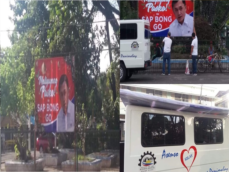 Bong Go Posters In Front Of Parañaque City Hall Criticized By Netizens 