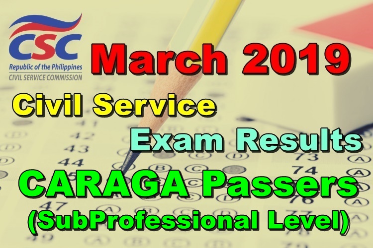 Civil Service Exam Results CSE PPT March CARAGA Passers Hot Sex Picture