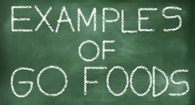 examples of go foods only