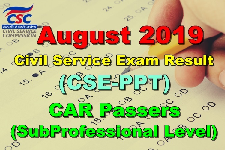Civil Service Exam Result