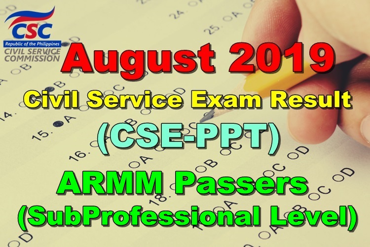 Civil Service Exam Result