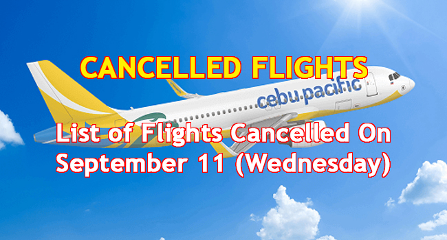 LIST: Cancelled Flights Due To Bad Weather On September 11