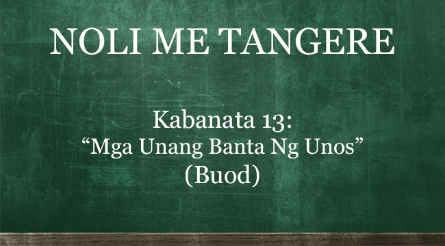 Kabanata Noli Me Tangere Mga Unang Banta Ng Unos Buod Hot Sex