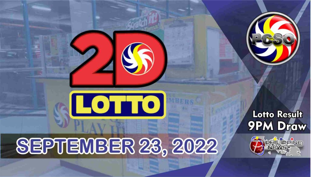 2D LOTTO RESULT Today, Friday, September 23, 2022 - Official PCSO Lotto ...