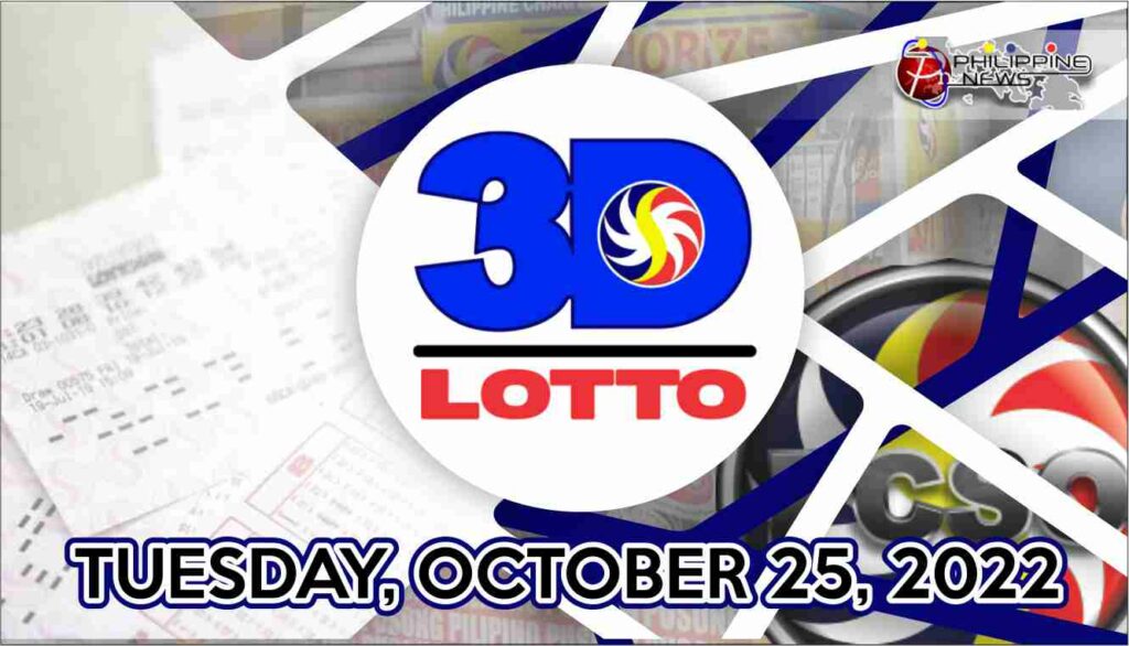 3D LOTTO RESULT Today, Tuesday, October 25, 2022 - Official PCSO Lotto ...