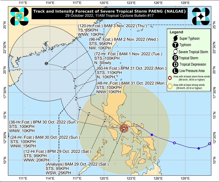 Typhoon Paeng Update As Of Pm Bulletin Saturday October