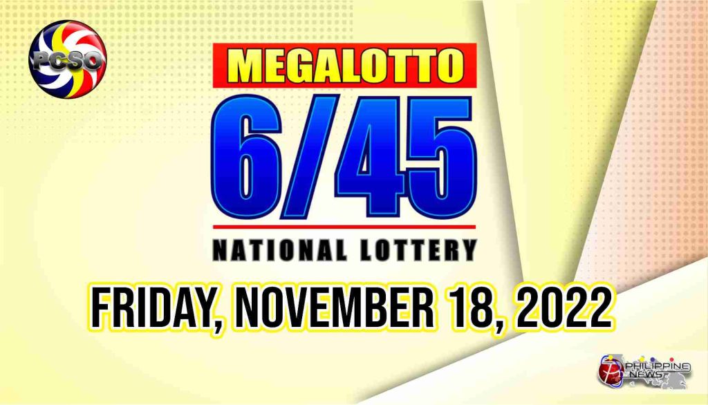 6/45 LOTTO RESULT Today, Friday, November 18, 2022 - Official PCSO ...