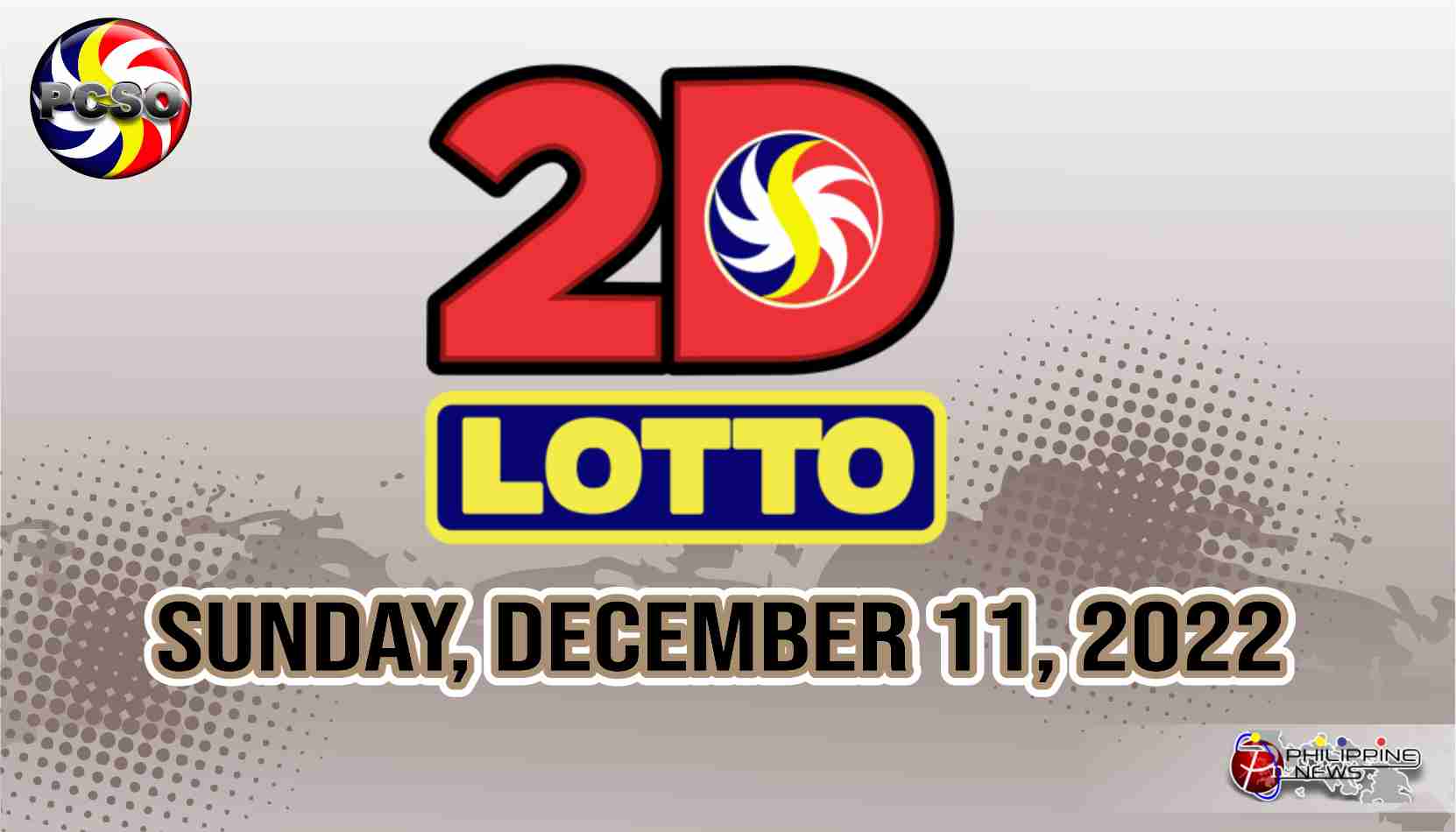 2D LOTTO RESULT Today Sunday December 11 2022 Official PCSO Lotto