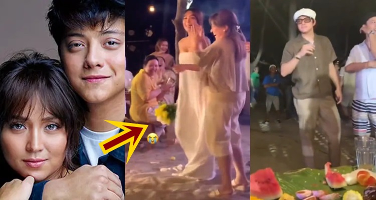 Kathryn Bernardo Catches Bride S Bouquet Daniel Padilla Reacts