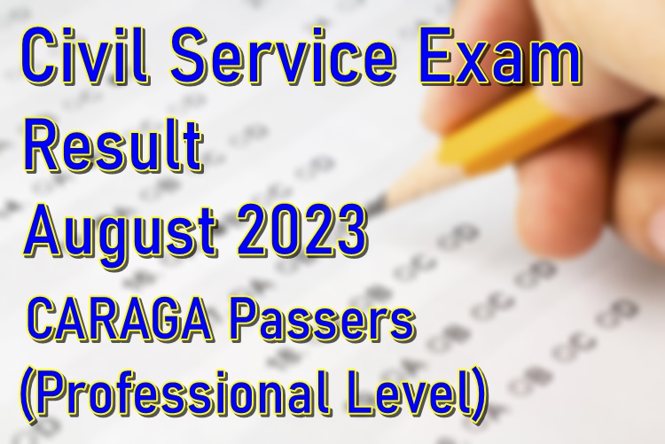 Civil Service Exam Result August Caraga Passers Professional Philnews