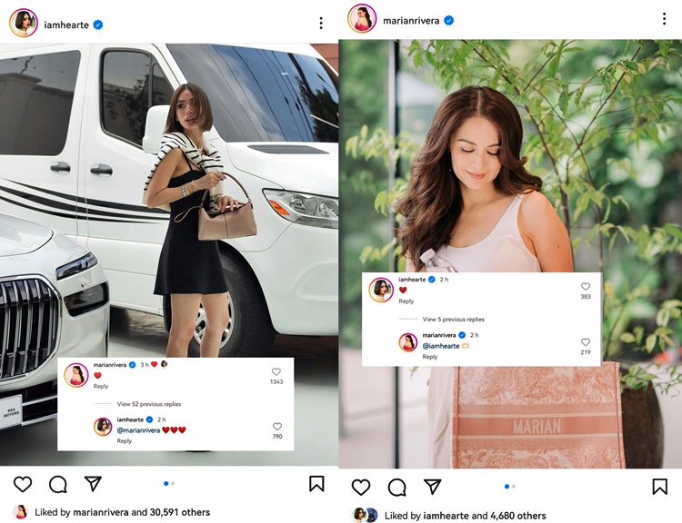 Marian Rivera Heart Evangelista IG Interaction Brings Kilig To Fans