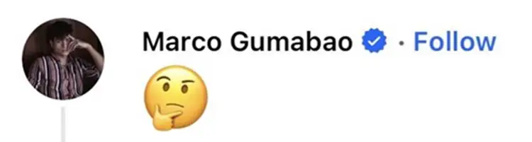 marco gumabao comment
