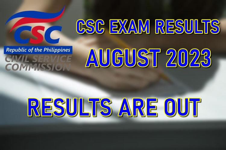 Civil Service Exam Result August 2023 JUST RELEASED PhilNews