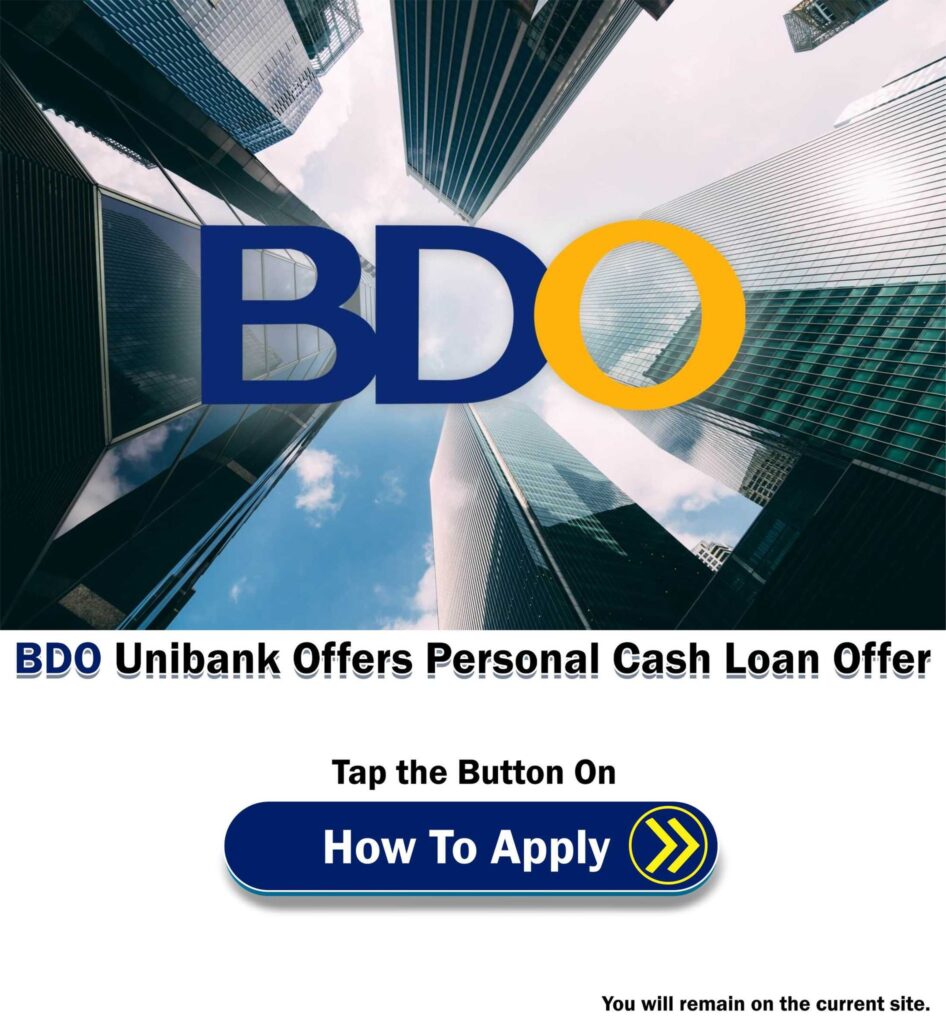 How To Apply for BDO Personal Cash Loan ads