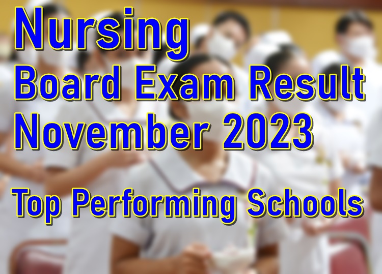 Nursing Board Exam Result November 2023 Top Performing Schools PhilNews