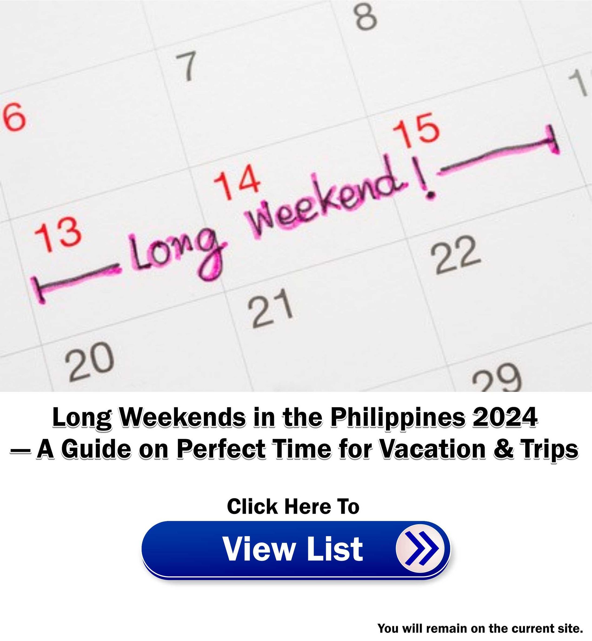 Regular Holiday Computation in the Philippines — A GUIDE PhilNews