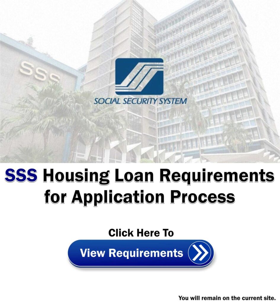 SSS Housing Loan Application Process — A StepbyStep Guide for Members