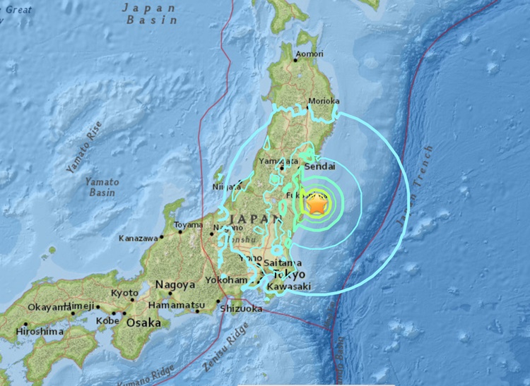 Earthquake with 6.0 Magnitude Hits Northeast Japan PhilNews