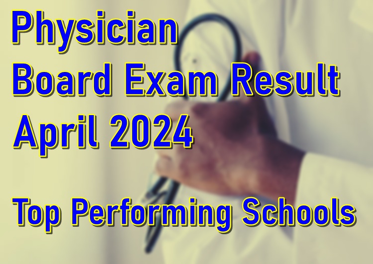 Physician Board Exam Result April 2024 Top Performing Schools PhilNews