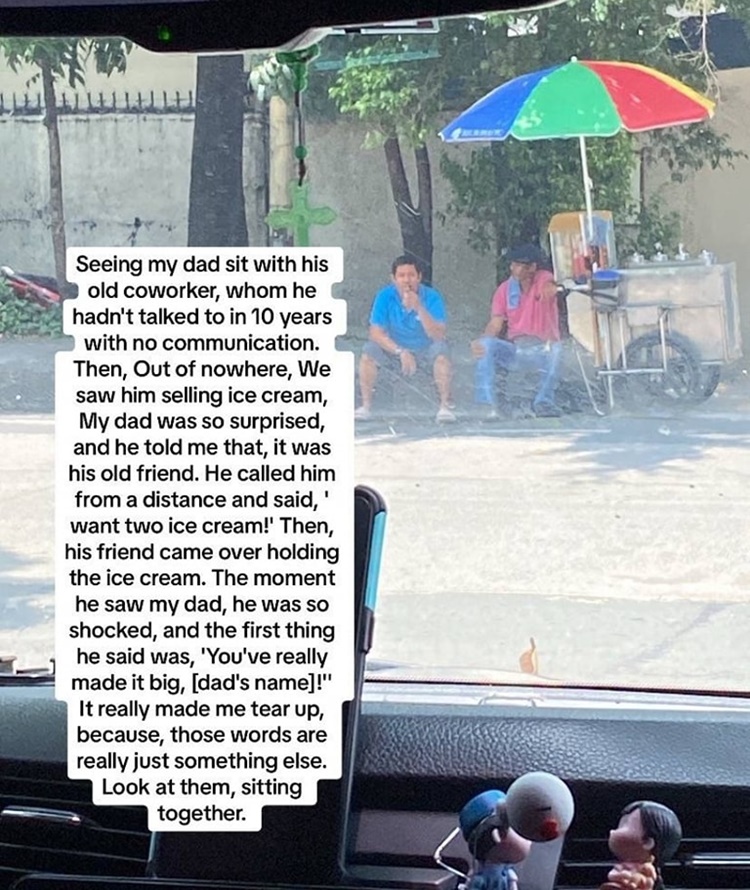 Lady Netizen Shares Touching Moment Between Her Father & Old Friend