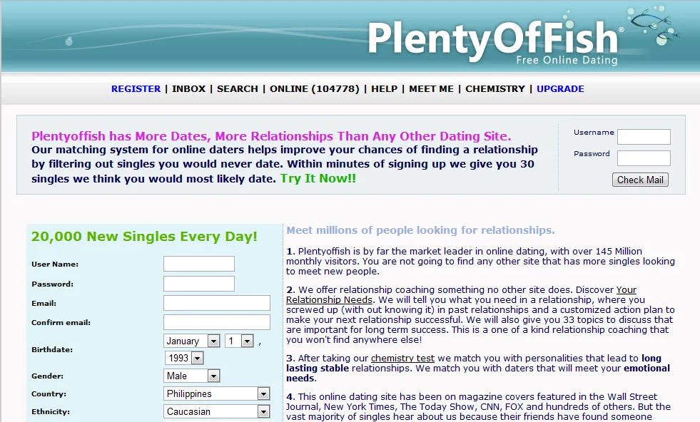 Plentyoffish Hacked