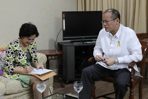 Ombudsman Merceditas Gutierrez and Presiden Aquino