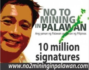 No to mining in Palawan signature campaign