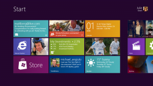 the face of Windows 8