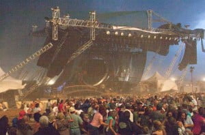 Indiana stage collapsed
