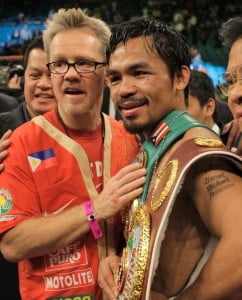 Manny Pacquiao and Coach Freddie Roach