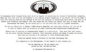 Filipino Hackers Against China