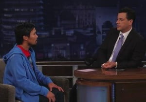 Jimmy Kimmel Interviewed Manny Pacquiao Video