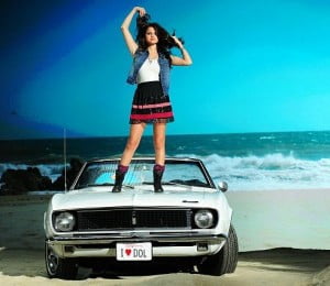 Selena Gomez Filming for Autumn Collection Dream Out Loud Range