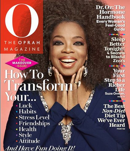 Oprah Winfrey on O Magazine Cover Shows her Natural Hair | PhilNews