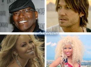 Mariah Carey, Randy Jackson, Nicki Minaj & Keith Urban American Idol Judges