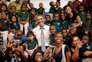 Obama Photobomb Viral Photo