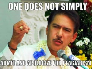 Senator Tito Sotto Did Not Admit Plagiarism