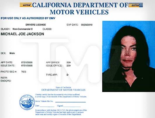 Michael Jackson License Surfaced