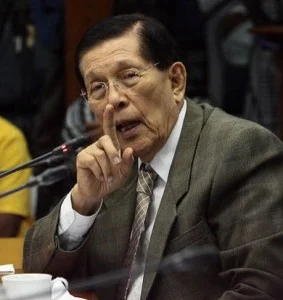 Juan Ponce Enrile Resignation Rejected