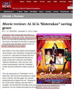 GMA Sisterakas Movie Review