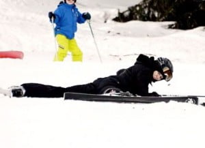 Madonna Face Plant in Switzerland Photo